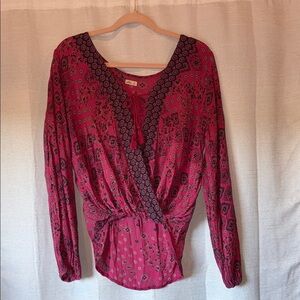 Hollister Pink Bohemian Blouse